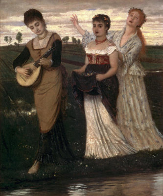 Arnold Bocklin - Music in the Fields