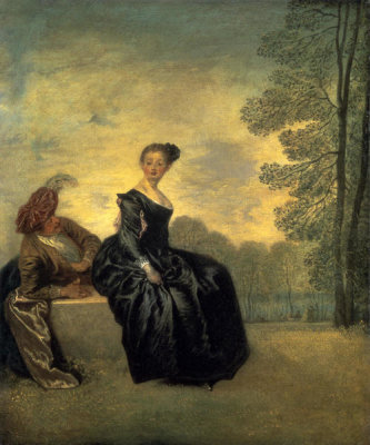Antoine Watteau - La Boudeuse, 1718