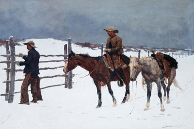 Frederic Remington - The Fall of the Cowboy