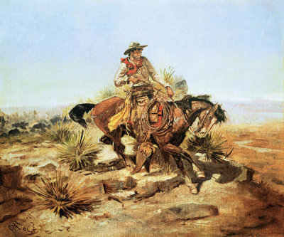 Charles M. Russell - Riding Line
