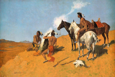 Frederic Remington - The Smoke Signal