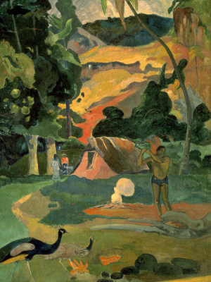 Paul Gauguin - Landscape with Peacock