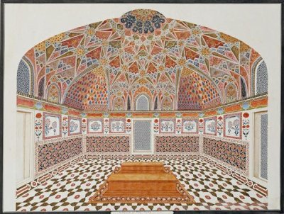 Agra School - Interior of The Tomb of Etahmadowlah