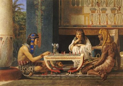 Sir Lawrence Alma-Tadema - Egyptian Chessplayers