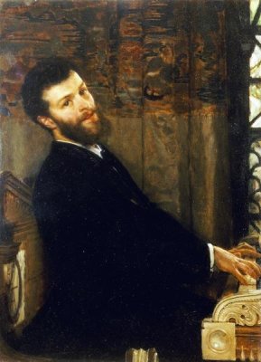 Sir Lawrence Alma-Tadema - Portrait of The Singer George Henschel