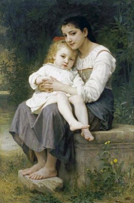 William-Adolphe Bouguereau - The Eldest Sister. La Soeur Aine