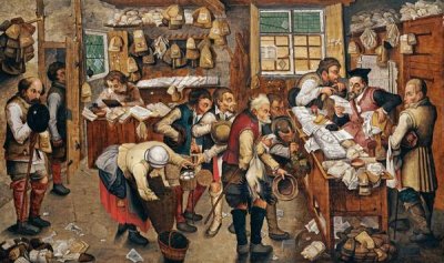 Pieter Bruegel the Elder - Peasants Paying Tithes