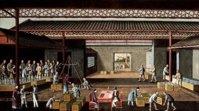 Chinese School - Various Stages In The Manufacture and Selling of Tea
