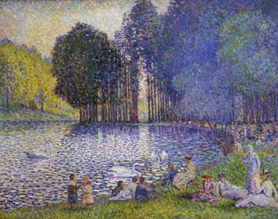Henri Edmond Cross - The Lake In The Bois De Boulogne