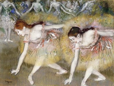 Edgar Degas - Dancers Bending Down