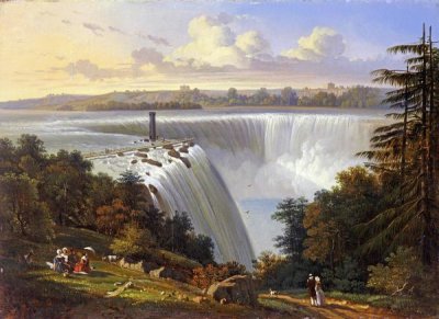 Victor DeGrailly - Niagara Falls Scene