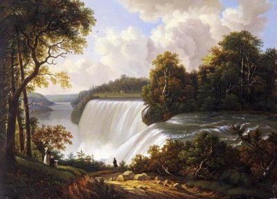 Victor DeGrailly - Niagara Falls Scene