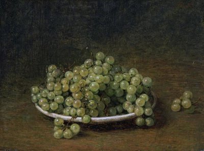 Henri Fantin-Latour - White Grapes On a Plate