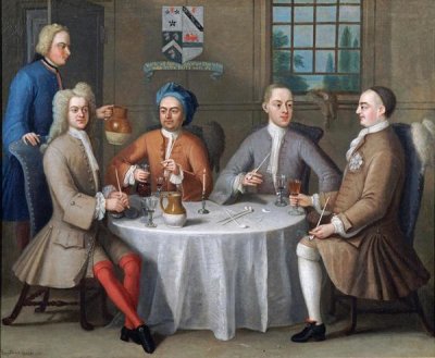 Benjamin Ferrers - Sir Thomas Sebright, Sir John Bland and Two Friends