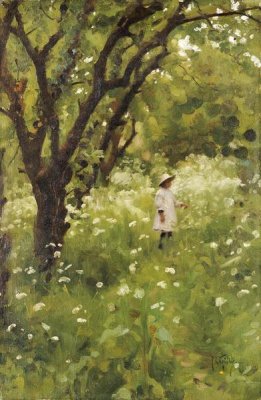 Thomas Cooper Gotch - The Orchard