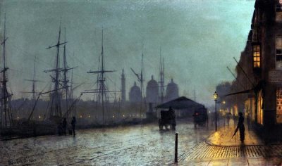 John Atkinson Grimshaw - Humber Dockside, Hull