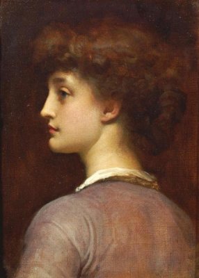 Lord Frederick Leighton - Portrait of a Young Girl