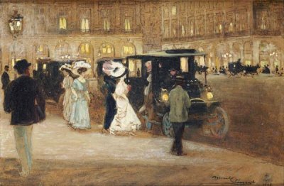 Amedee Julien Marcel-Clement - Getting Into The Car