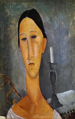 Amedeo Modigliani - Hanka Zborowska with a Candlestick