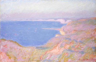 Claude Monet - On the Cliffs Near Dieppe, Sunset
