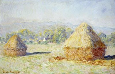 Claude Monet - Haystacks, Morning Effect