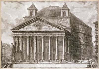 Giovanni Battista Piranesi - A View of The Pantheon, Rome