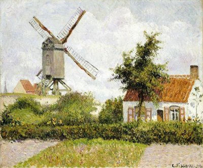 Camille Pissarro - Windmill at Knock, Belgium