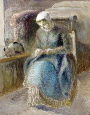 Camille Pissarro - Woman Sewing