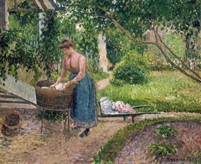 Camille Pissarro - Washerwoman at Eragny