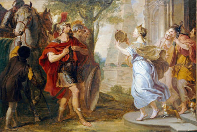 Erasmus Quellinus - Jephthah Greeted By His Daughter