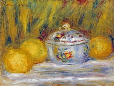 Pierre-Auguste Renoir - Sugar Bowl and Lemons
