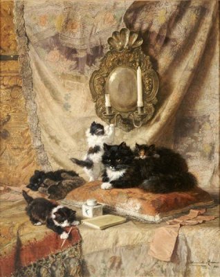 Henriette Ronner-Knip - Work Rest and Play