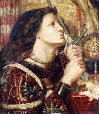 Dante Gabriel Rossetti - Joan of Arc Kissing The Sword of Deliverance