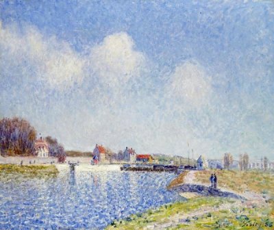 Alfred Sisley - Le barrage de Saint-Mammès