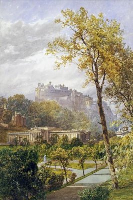 James Burrell Smith - A View of Princes Street Gardens and The National Gallery