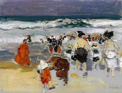 Joaquin Sorolla y Bastida - Playa De Biarritz