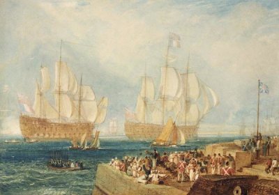 Joseph M.W. Turner - Plymouth Harbour: Towing In