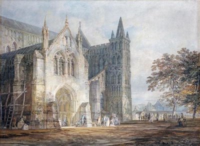Joseph M.W. Turner - The North Porch of Salisbury Cathedral