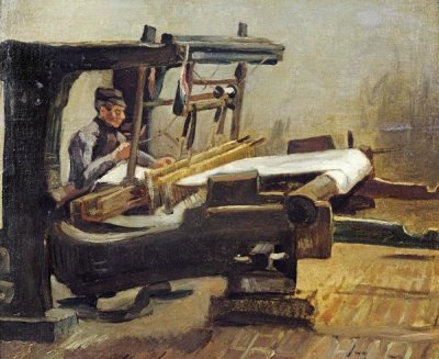 Vincent Van Gogh - Weaver:The Whole Loom, Facing Right