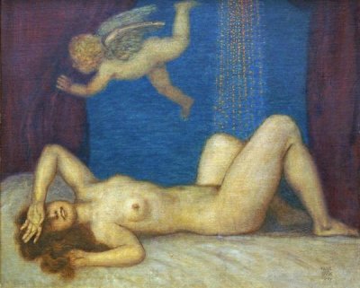 Franz Von Stuck - Danae and The Golden Shower