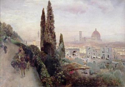 Oswald Achenbach - Florence