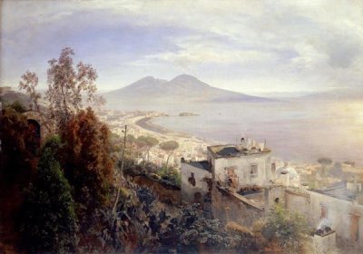 Oswald Achenbach - The Bay of Naples