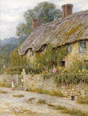 Helen Allingham - Cottage Near Wells, Somerset