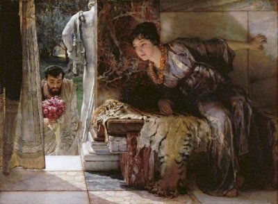 Sir Lawrence Alma-Tadema - Welcome Footsteps (Well-Known Footsteps)