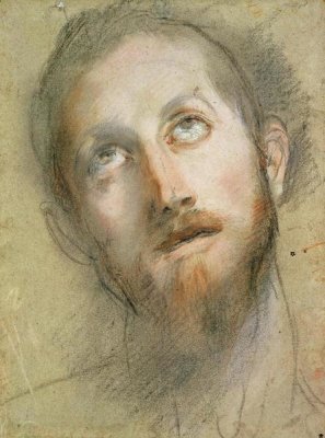 Frederico Barocci - Study For The Head of Christ