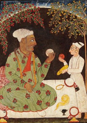 Bilaspur - Portrait of Raja Dhiraj Pal of Basholi
