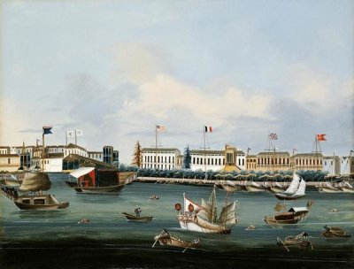 Chinese School - View of The Waterfront at Canton