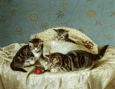 Horatio Henry Couldery - Kittens Up To Mischief