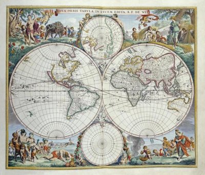 Frederick De Wit - Map of The World