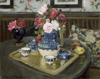 Adrian Demout - Roses On a Table